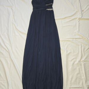 Blue Prom Dress - City Studio Junior's Navy Blue One Shoulder Evening Dress